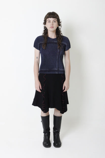 Issey Miyake Pleats Please Denim Look T-shirt